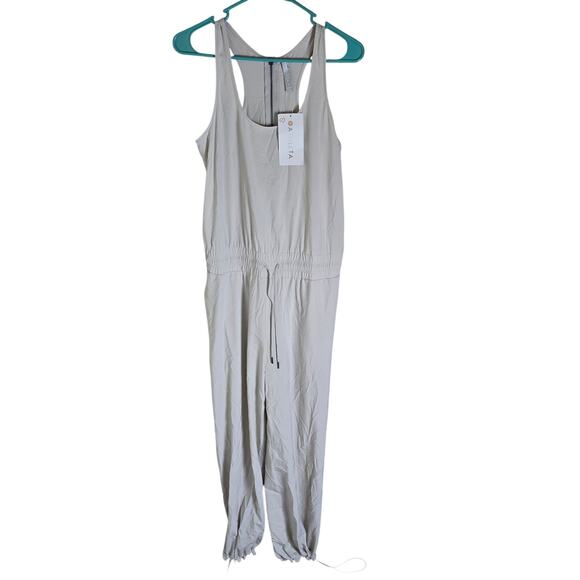 Athleta Revive Jumpsuit in Abalone Grey Size 4 NWT - Picture 6 of 11